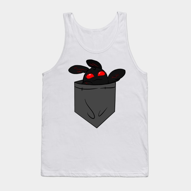 Pocket Cryptid: Mothman Tank Top by Bluejayluvsall